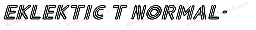 Eklektic T Normal字体转换